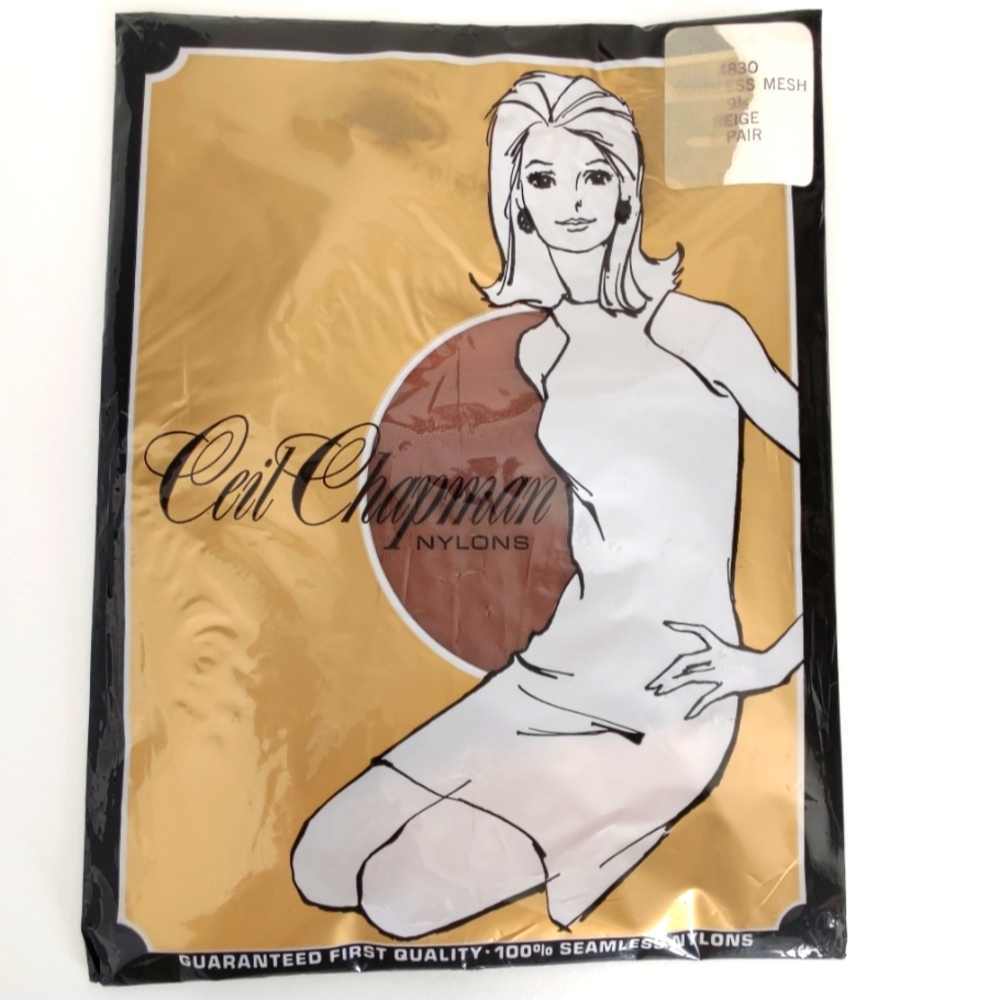 🆕 100% nylon stockings vintage RHT Size 9 1/2